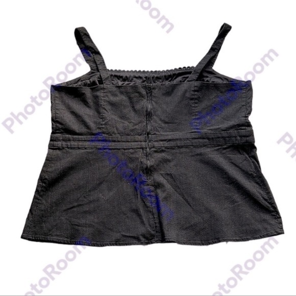 TORRID | Striped Tank Top Picot Trim Structured Black/White‎ Classic Summer 4X - Picture 6 of 6